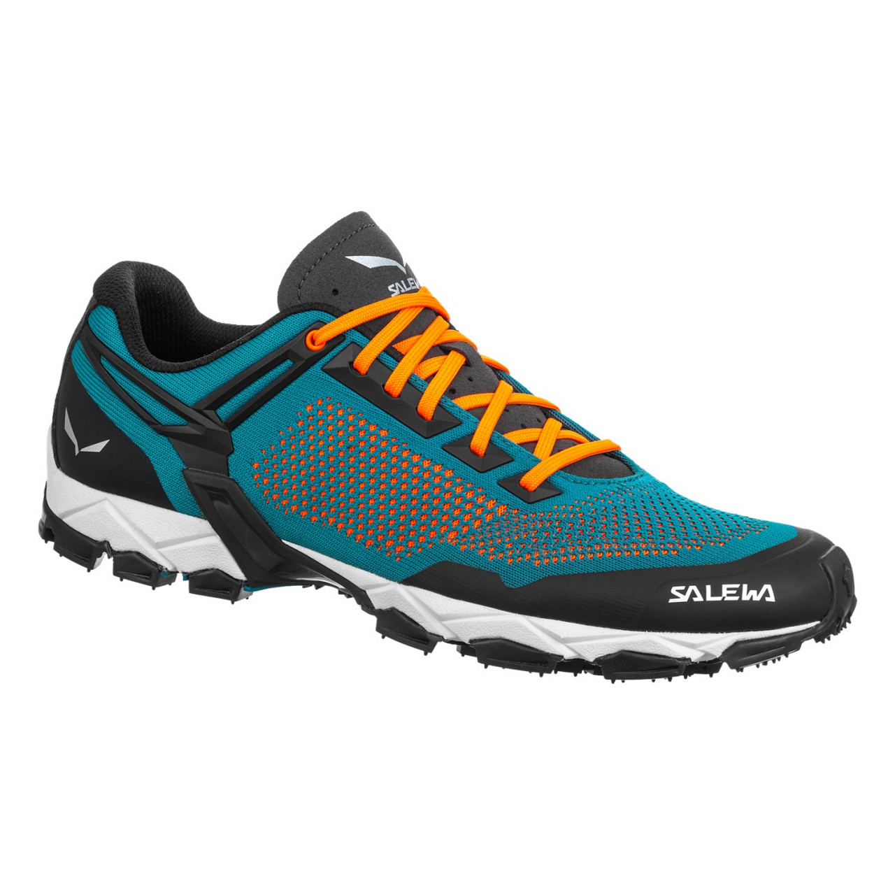 Salewa Men's Lite Train K Hiking Shoes Blue/Orange VIU-367428